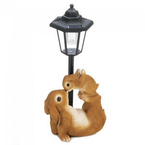 Accent 10018806 Mother And Baby Rabbit Solar Garden Light
