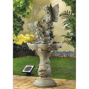 Accent 12842 Fairies Water Fountain - Solar Or Cord Power