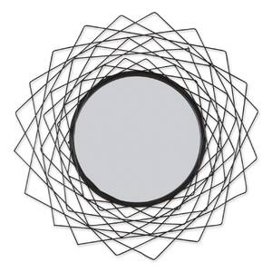 Accent 4506064 Metal Geometric Wall Mirror - Black