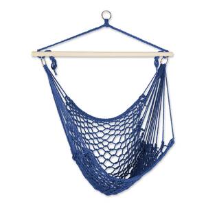 Accent 4506132 Recycled Cotton Swinging Hammock Chair - Blue