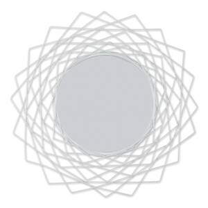 Accent 4506065 Metal Geometric Wall Mirror - White