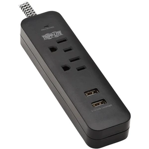 Tripp TLP206USB Surge Protector 2-outlet 2 Usb 6ft Cord