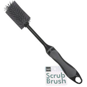 Bulk HL393 11quot; Scrub Brush With Ergonomic Rubber Handle