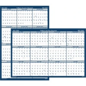 House 00395 Academic July-june Wall Calendar - Julian Dates - Monthly 