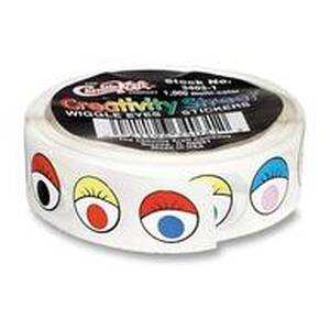 Pacon PAC 340301 Creativity Street Wiggle Eyes Stickers - Self-adhesiv