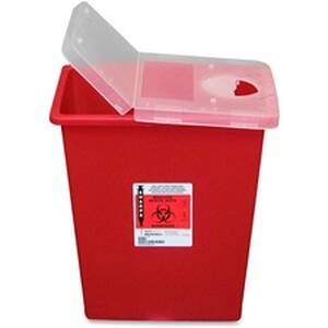Covidien CVD SSHL100980 Kendall Sharps Containers With Hinged Lid - 8 