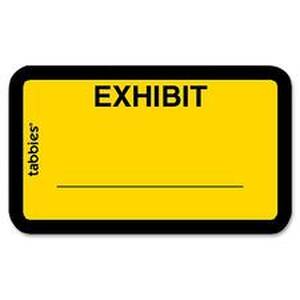 Tabbies TAB 58090 Color-coded Legal Exhibit Labels - 1 58 X 1 Length -