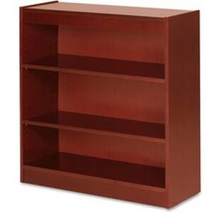 Lorell LLR 89051 Three Shelf Panel Bookcase - 36 X 12 X 36 X 0.8 - 3 S