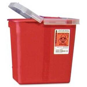 Covidien CVD SRHL100990 Kendall Sharps Containers With Hinged Lid - 2 