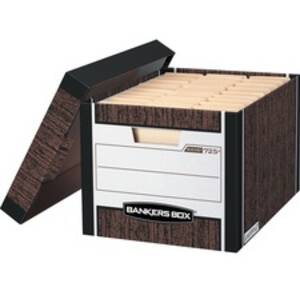 Fellowes 00725 Bankers Box R-kive File Storage Box - Internal Dimensio