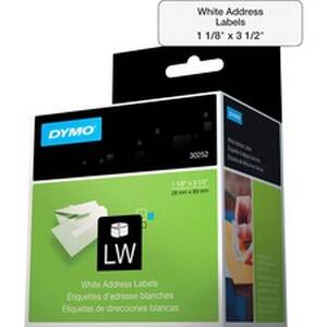 Newell DYM 30252 Dymo Labelwriter Address Labels - 1 18 X 3 12 Length 