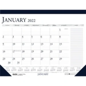 House HOD 1646 Small Blocks 12-month Desk Pad - Julian Dates - Monthly