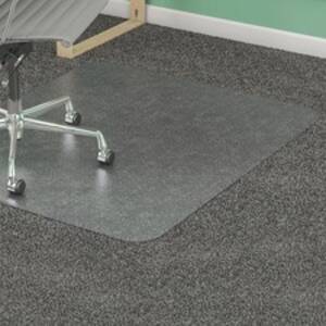 Lorell LLR 25754 Rectangular Medium Pile Chairmat - Carpeted Floor - 6