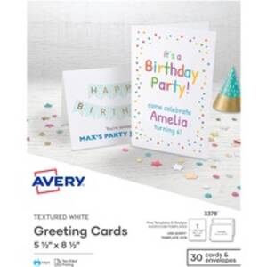 Avery AVE 8315 Averyreg; Inkjet Greeting Card - White - 97 Brightness 