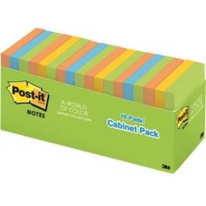 3m MMM 65418BRCP Post-itreg; Notes Cabinet Pack - Jaipur Color Collect