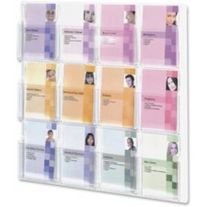 Safco SAF 5610CL Safco Reveal Collection 12-booklet Display - 12 Compa