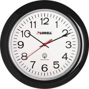 Lorell LLR 60994 13-14 Radio Controlled Wall Clock - Analog - Quartz -