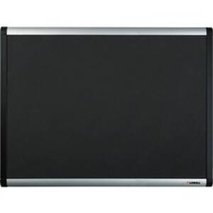 Lorell LLR 75695 Black Mesh Fabric Covered Bulletin Boards - 48 Height