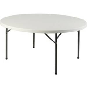 Lorell LLR 60326 Banquet Folding Table - Round Top X 60 Table Top Diam