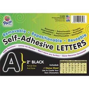 Pacon PAC 51650 Pacon Reusable Self-adhesive Letters - (uppercase Lett