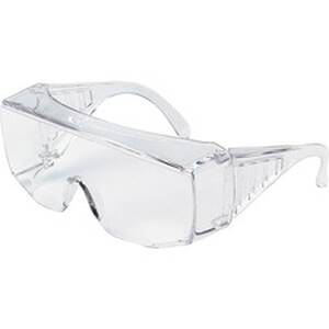 Mcr MCS 9800 9800 Series Clear Uncoated Lens Safety Glasses - Side Shi