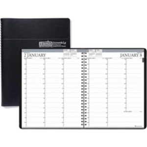 House AVE 27202 Black Professional Weekly Planner - Julian Dates - Wee