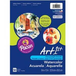 Pacon PAC 4925 Ucreate Fine Art Paper - White - Recycled - 10% - 9 X 1