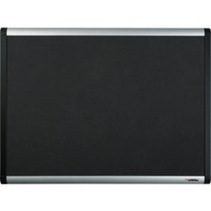 Lorell LLR 75696 Black Mesh Fabric Covered Bulletin Boards - 36 Height