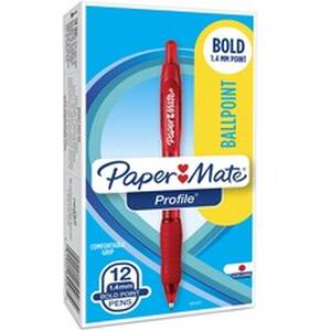 Newell PAP 89467 Paper Mate Profile Retractable Ballpoint Pens - Super