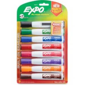 Newell SAN 1944741 Expo Eraser Cap Magnetic Dry Erase Marker Set - Med