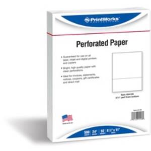 Paris PRB 04126 Printworks Professional Pre-perforated Paper For Invoi