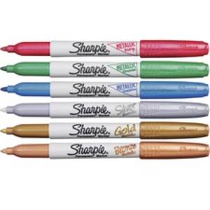 Newell SAN 2029678 Sharpie Metallic Permanent Marker - Fine Pen Point 