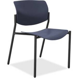 Lorell LLR 83113A204 Stack Chairs With Molded Plastic Seat  Back - Dar