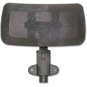 Lorell LLR 85562 Hi-back Chair Mesh Headrest - Black - Nylon - 1 Each