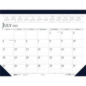 House HOD 1556 18x13 Academic Desk Pad Calendar - Academic - Julian Da