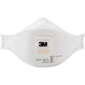 3m MMM 9211PLUS Aura Particulate Respirator - Comfortable, Adjustable 
