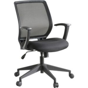 Lorell LLR 84868 Executive Mid-back Work Chair - Black Seat - 5-star B