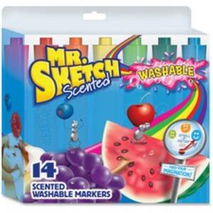 Newell SAN 1924061 Mr. Sketch Scented Washable Markers - Medium, Broad