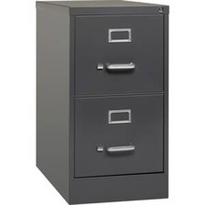 Lorell LLR 66911 26-12 Vertical File Cabinet - 2-drawer - 15 X 26.5 X 