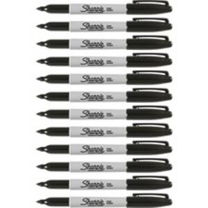 Newell SAN 30051DZ Sharpie Pen-style Pemanent Markers - Fine Marker Po