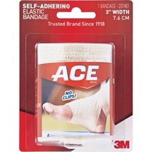 3m MMM 207461 Ace Self-adhering Elastic Bandage - 3 - 1each - Tan