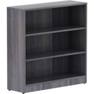 Lorell LLR 69626 Weathered Charcoal Laminate Bookcase - 36 X 12 X 36 -