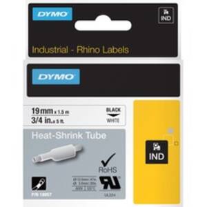 Newell DYM 18057 Dymo Rhino Heat Shrink Tube Labels - 34 Width - Direc