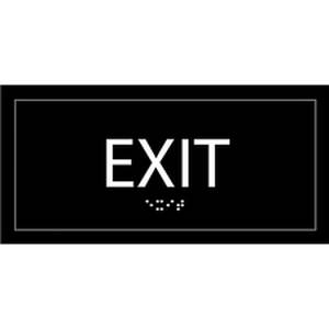 Lorell LLR 02662 Exit Sign - 1 Each - 4 Width X 8 Height - Rectangular