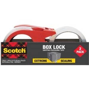 3m MMM 395021RD Scotch Box Lock Dispenser Packaging Tape - 55 Yd Lengt