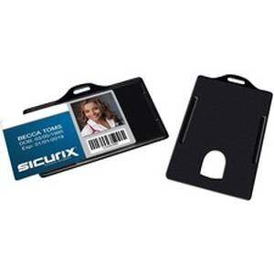 Baumgartens BAU 68310 Sicurix Horizontal Black Frame Id Card Holder - 