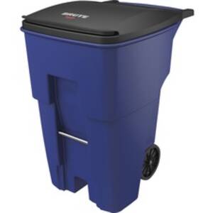 Newell RCP 9W2273BLU Rubbermaid Commercial Brute 95-gallon Rollout Con