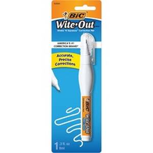 Bic BIC WOSQPP11 Wite-out Shake 'n Squeeze Correction Pen - Tip Applic