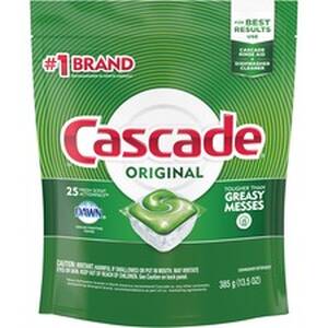 Procter PGC 80675CT Cascade Detergent Pacs - Fresh Scent - 125  Carton