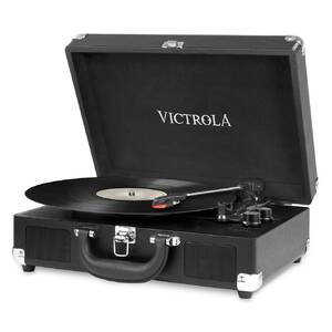Innovative INN-VSC-550-BLK Victrola Vsc-550blk 3-speed Vintage Suitcas